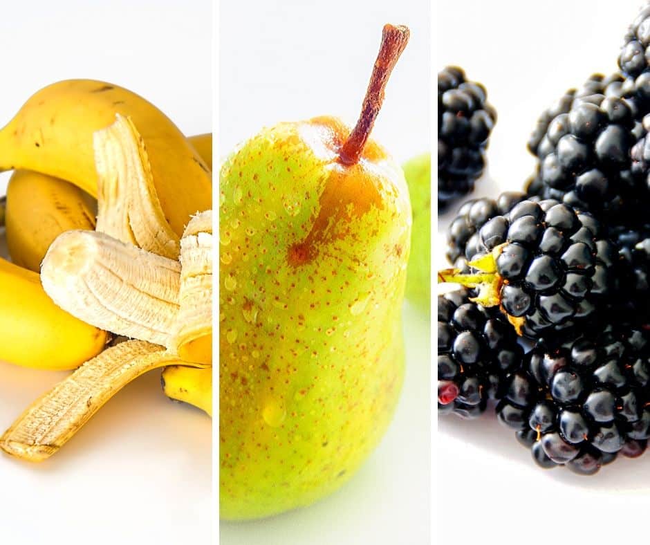 Welches Obst ist für Hunde geeignet? Teil 2: Bananen / Birnen und Brombeeren